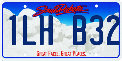 SD license plate 1LHB32