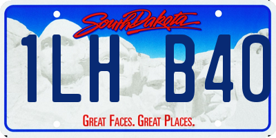 SD license plate 1LHB40