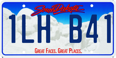 SD license plate 1LHB41