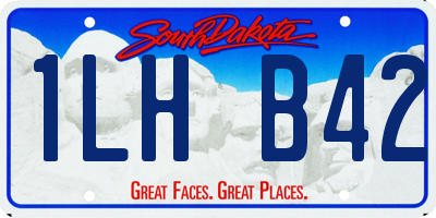 SD license plate 1LHB42