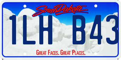 SD license plate 1LHB43
