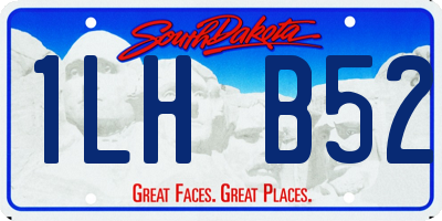 SD license plate 1LHB52