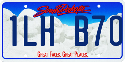 SD license plate 1LHB70