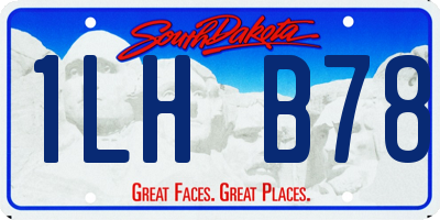 SD license plate 1LHB78