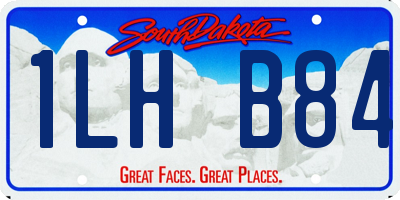 SD license plate 1LHB84