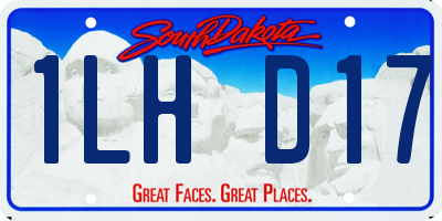 SD license plate 1LHD17