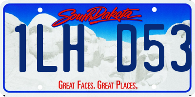 SD license plate 1LHD53
