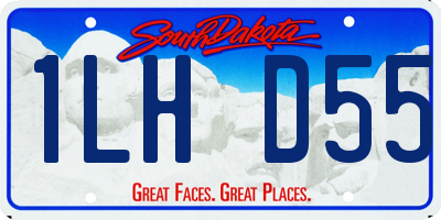 SD license plate 1LHD55