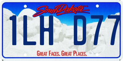 SD license plate 1LHD77