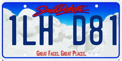 SD license plate 1LHD81