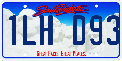 SD license plate 1LHD93