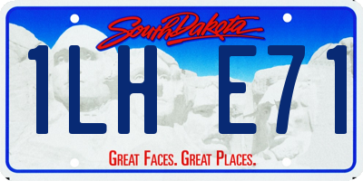 SD license plate 1LHE71