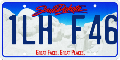 SD license plate 1LHF46