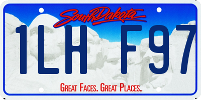 SD license plate 1LHF97