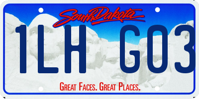 SD license plate 1LHG03