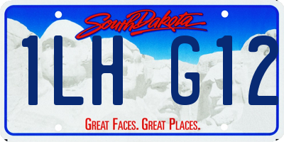 SD license plate 1LHG12