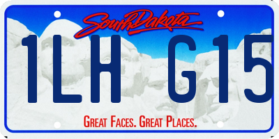 SD license plate 1LHG15