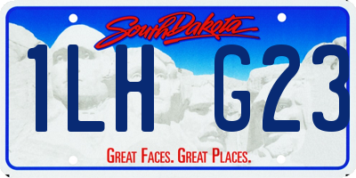 SD license plate 1LHG23