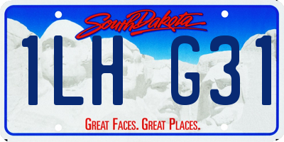 SD license plate 1LHG31
