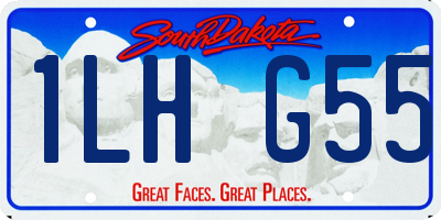 SD license plate 1LHG55