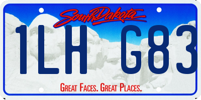 SD license plate 1LHG83