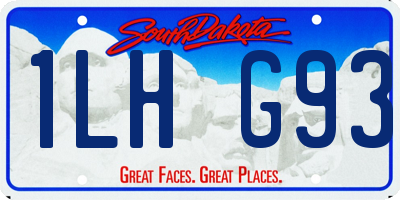 SD license plate 1LHG93
