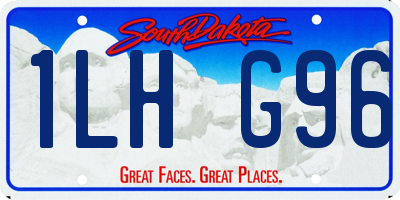 SD license plate 1LHG96