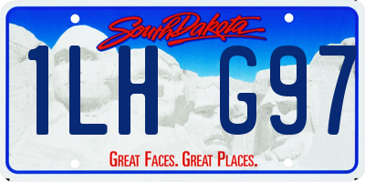 SD license plate 1LHG97