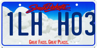 SD license plate 1LHH03