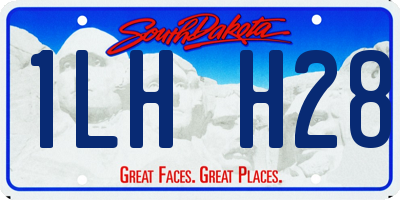 SD license plate 1LHH28