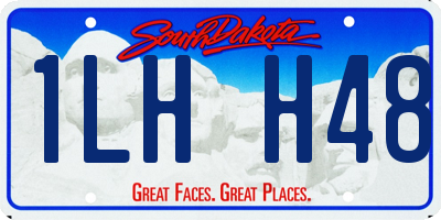 SD license plate 1LHH48