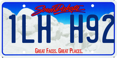 SD license plate 1LHH92