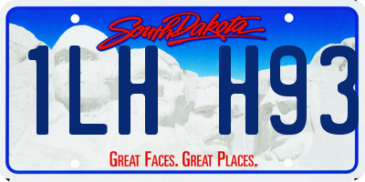 SD license plate 1LHH93