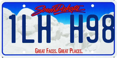 SD license plate 1LHH98