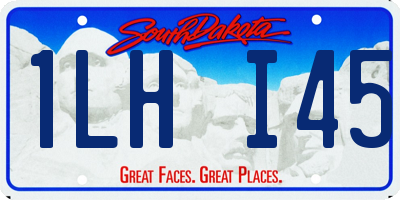 SD license plate 1LHI45