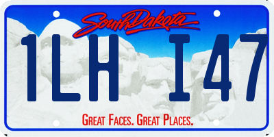 SD license plate 1LHI47
