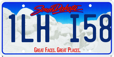 SD license plate 1LHI58