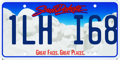 SD license plate 1LHI68
