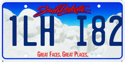 SD license plate 1LHI82