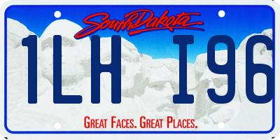 SD license plate 1LHI96