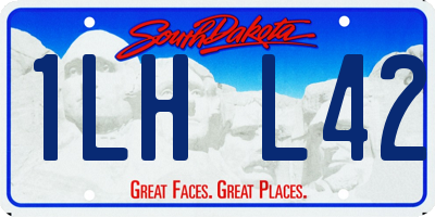 SD license plate 1LHL42