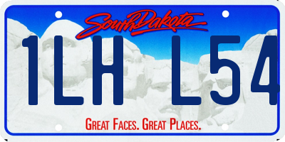 SD license plate 1LHL54