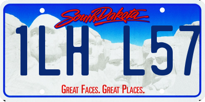 SD license plate 1LHL57