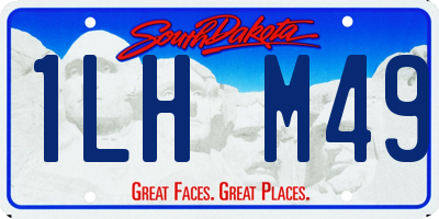 SD license plate 1LHM49