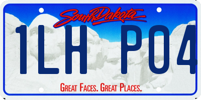 SD license plate 1LHP04