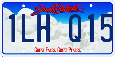 SD license plate 1LHQ15