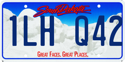 SD license plate 1LHQ42