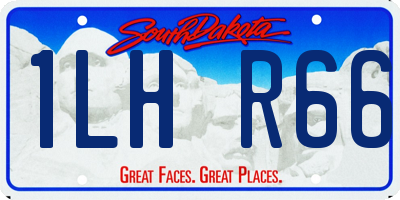 SD license plate 1LHR66