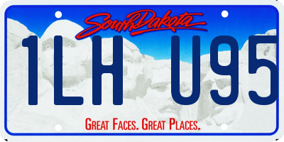 SD license plate 1LHU95