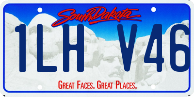 SD license plate 1LHV46